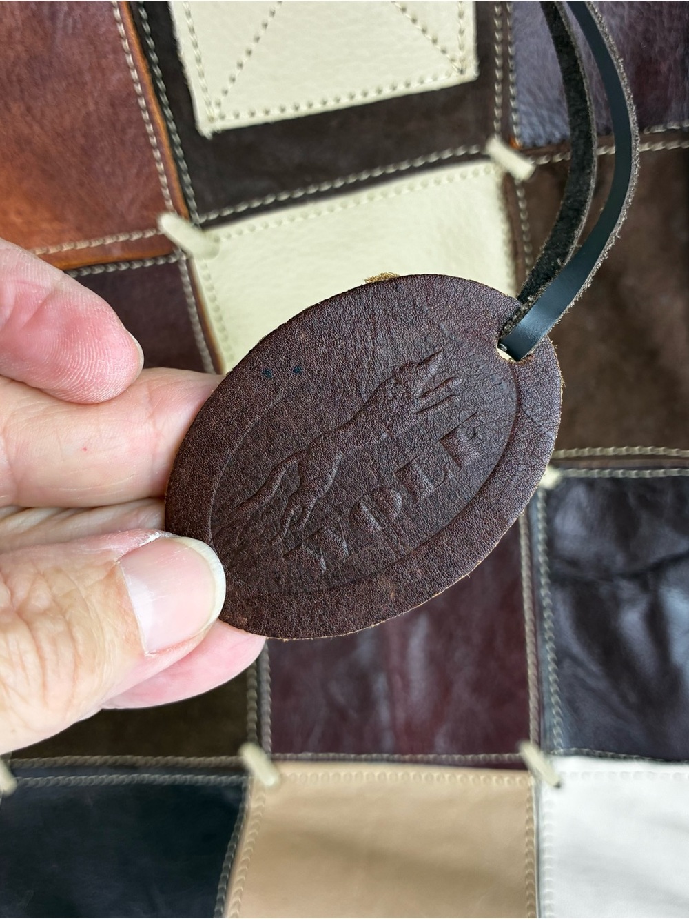 Wolf Leather Patchwork Large Purse Tote - Picture 6 of 8